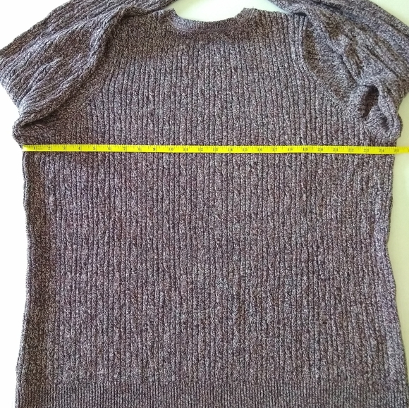 Kim Rogers Soft Cotton Merled Purple Crew Neck Sweater Relaxed Fit 2X - Picture 9 of 9